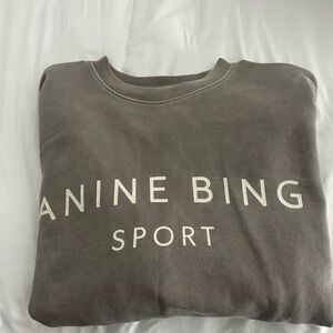 Anine Bing Sport Gray Sweatshirt